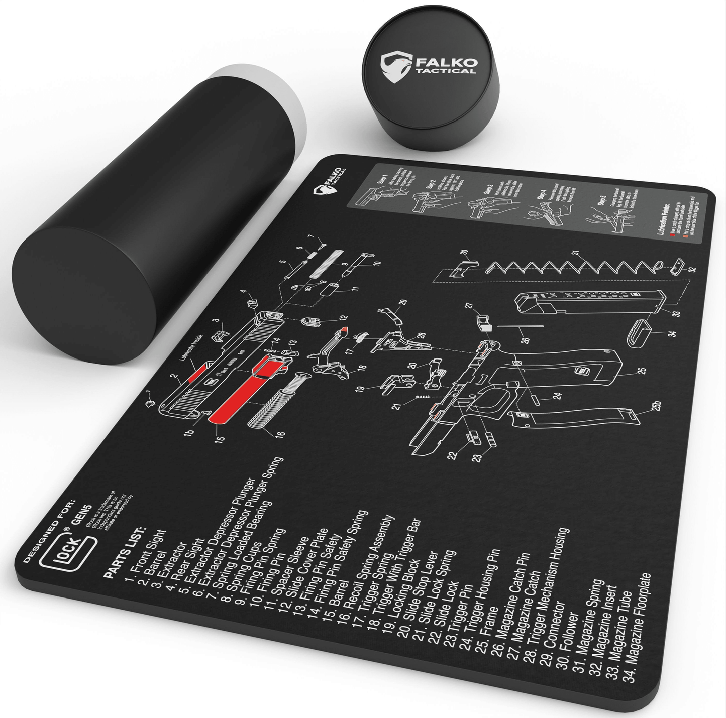 Glock Gun Cleaning Mat