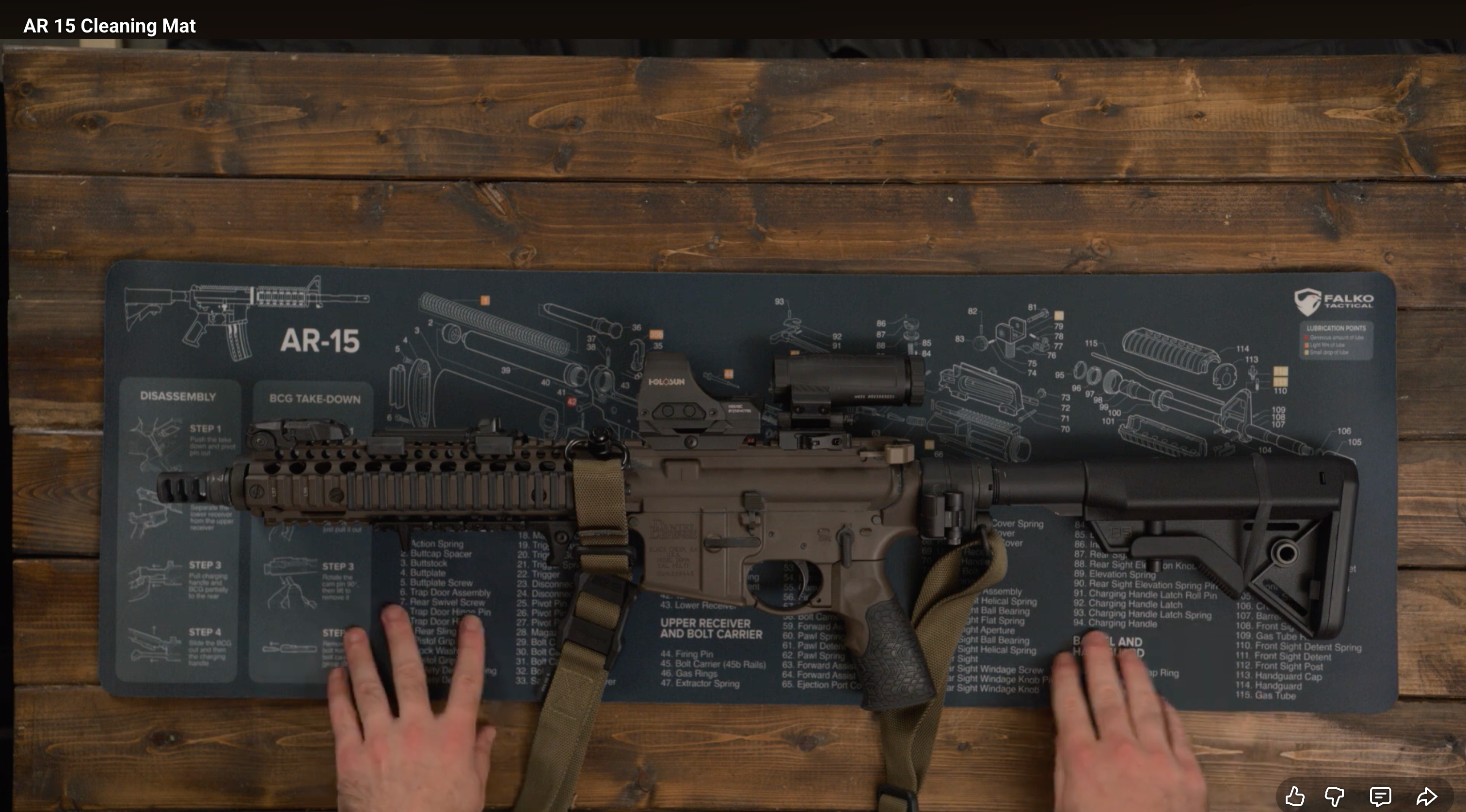 Load video: unboxing ar-15 gun cleaning mat